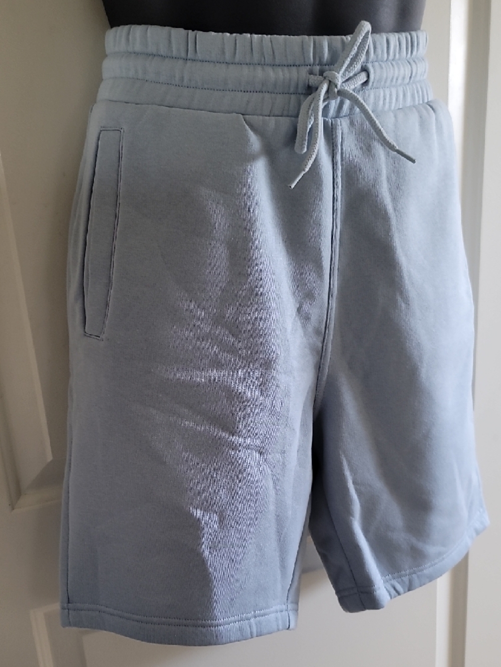 H&M Light Blue Athletic Drawstring Shorts - Picture 3 of 15